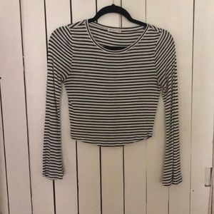 Bell sleeved crop top